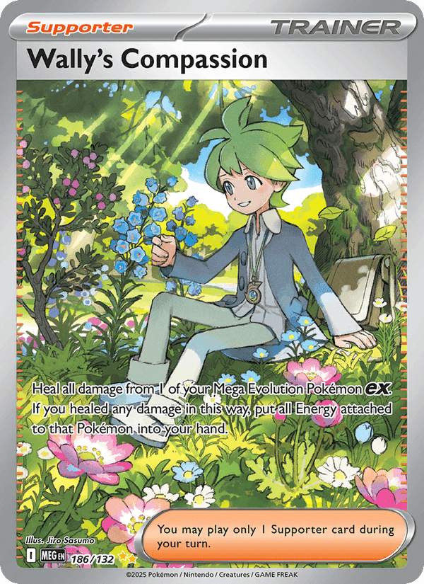 Pokemon Wally's Compassion 186/132 ME01 Mega Evolution Near Mint / Mint