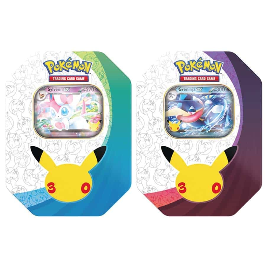 Pokemon TCG 30th Anniversary Ex-Tins
