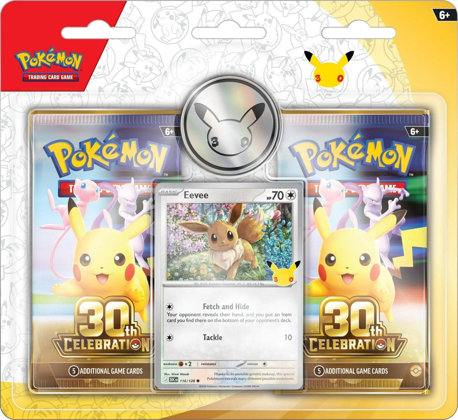 Pokemon TCG 30th Anniversary 2 Pack Blister